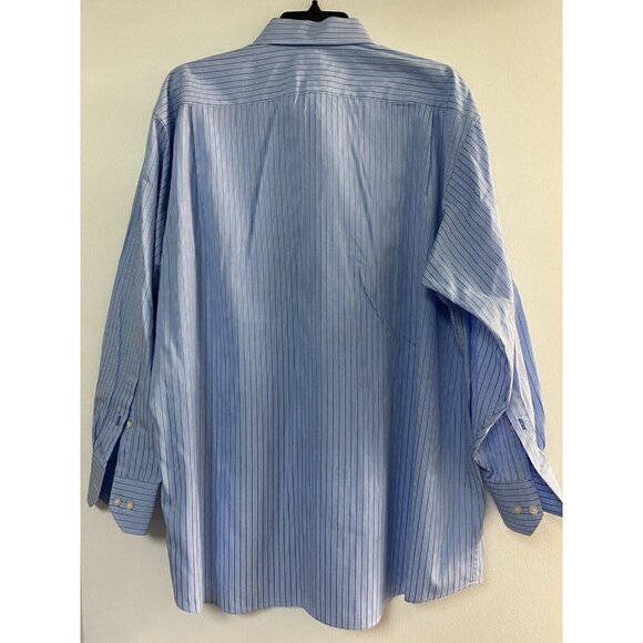 Tommy Bahama Men's Striped Blue Button Down Shirt Size (17  32-33) Long Sleeve - Picture 2 of 7